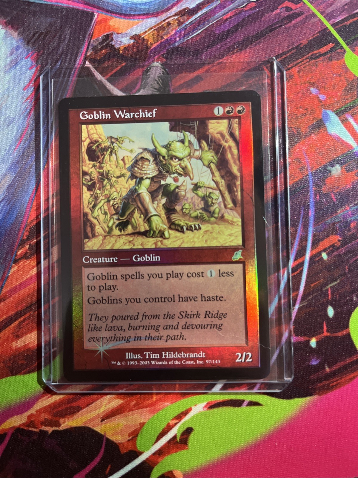 Magic: The Gathering Scourge Goblin Warchief Foil Card NM Condition
