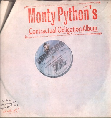 Monty Python Contractual Obligation Album LP vinyl UK Charisma 1980 with inner