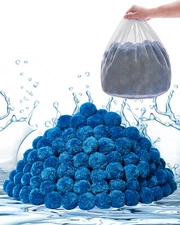 VEVOR Pool Filter Balls for Sand Filter Pump Swimming Pool 4 lbs Reusable Blue