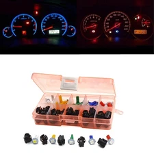 30 Set of T5 Twist Socket Car Instrument Panel Cluster Plug Dash LED Light Bulb