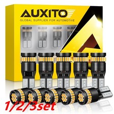 12set Auxito T10 168 194 2825 Led Amber License Plate Side Marker Bulb Canbus