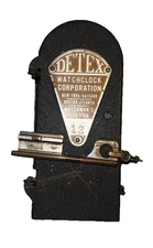 Vintage DETEX Watch Clock Corp Watchman’s Station Box #16 w/ #16 Key on Chain