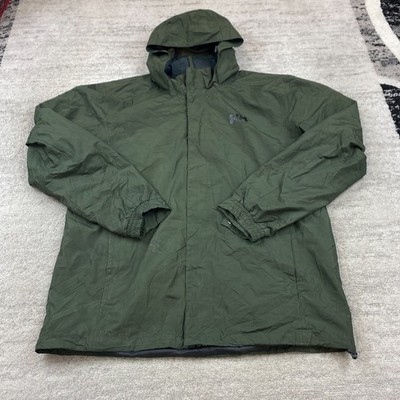 Helly Hansen Dubliner Waterproof Coat Jacket 2XL XXL Green Full Zip Outdoor Rain