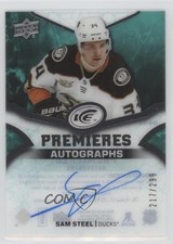 2018-19 Upper Deck Ice Ice Premieres Auto 217/299 Sam Steel #IPA-SS Auto 0c6