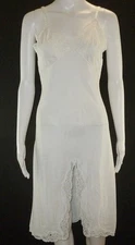 Vintage 60s Full White Lace Slip 34 Non Cling Wonder Maid Sexy Bridal