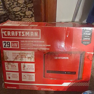 #ad #ad Craftsman 29kW Tankless Electric Water Heater Digital Display CMXTEPA0029 $204.50