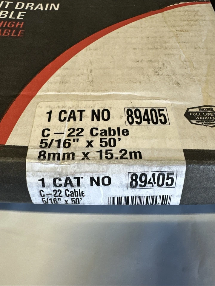 Ridgid 89405 Drain Cleaning Cable, 5/16 In. X 50 Ft. - Image 2 of 4