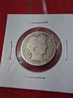1916-D CIRCULATED 90% SILVER BARBER QUARTER                           #MF-2270