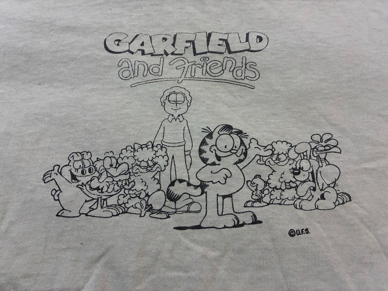 Garfield And Friends one of a kind crew Tshirt 1988 US Acres Phil Roman