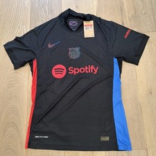 Nike FC Barcelona Away Jersey Black Red 2024-25 Size Large New