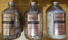 Spalife Tea Spa Bath Salts, 17.6oz., 2 Rose And 1 Lavender Bundle