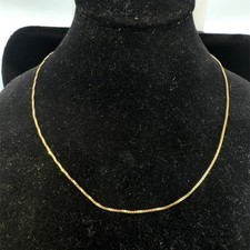 24" 14K Yellow Gold .6mm Wide Box Chain 1.3 grams WCP035035 