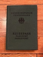 Bundesrepublik Deutschland Reisepass Passport Baden New York 1973 Pretty Woman