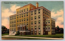 Vintage Postcard Nazareth Hospital Mineral Wells Texas Medical Building History