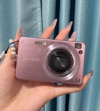 Pink SONY Cyber-shot DSC-W120 7.2MP 4x Optical Zoom Compact Digital Camera