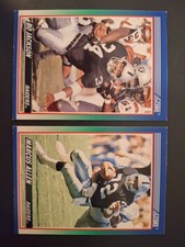 1990 SCORE Bo Jackson and Marcus Allen - Football Cards - Nice Condition