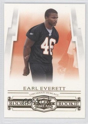 2007 Donruss Threads Rookie Retail 498/999 Earl Everett #172 Rookie RC 0e3
