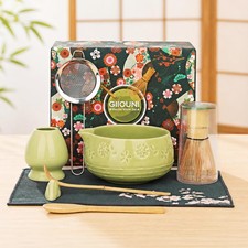 Matcha Whisk Set, Ceramic Matcha Kit for Beginners Tea Lovers 8-Piece Set...