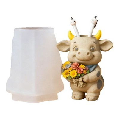 Silicone Mold For Cow Shape Cup Decorative Planters And DIY Gift