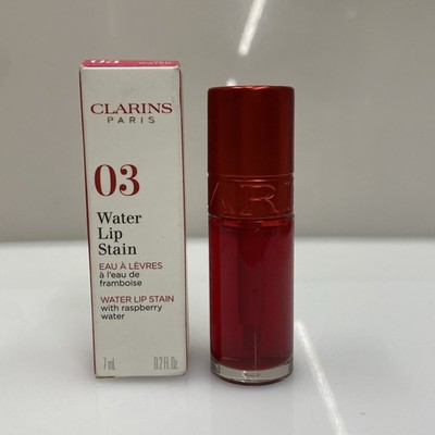 Clarins Water Lip Stain 03 Red Water BNIB Long Wear Hydrating 7ml Buildable