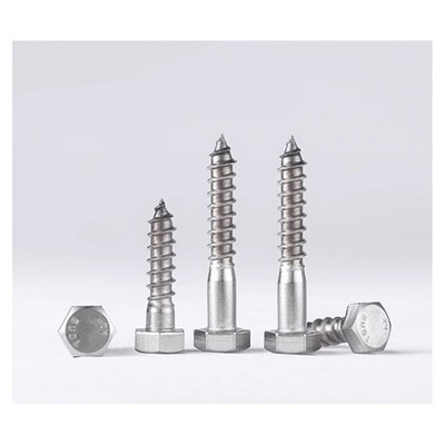 DIN7976 Blechschrauben Sechskantkopf Schrauben A4 316 Edelstahl M6 M8 M10 M12