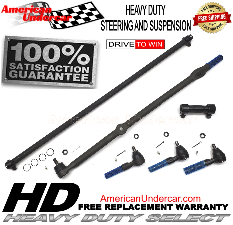 Kit de funda de extremo de varilla de amarre HD de enlace de arrastre Jeep Wrangler 97-06 Foto 2 de 4