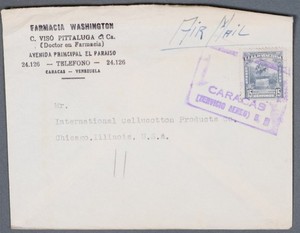 MayfairStamps Venezuela Caracas to Chicago IL Air Mail Cover aaz_98879