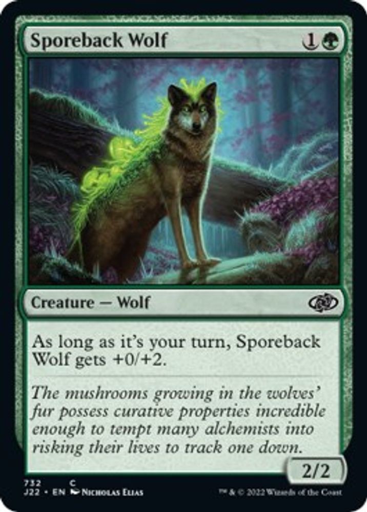 2022 Magic: The Gathering: J22 - Sporeback Wolf (#732, Common, Near Mint)