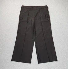 NWT Counterparts Crop Pants Luxe Stretch Women's Size L Black 34x25 Pull On