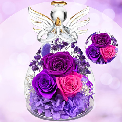 Valentines Day Rose Gifts for Her Women Mom Gifts for Birthday, Preserved Real F