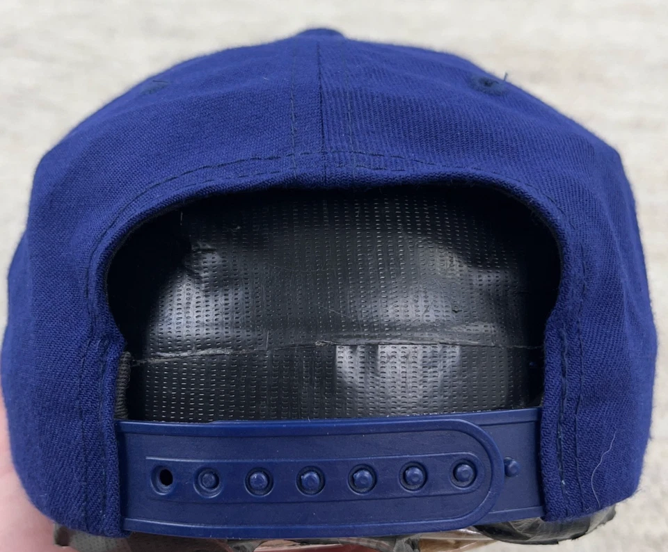 Vintage West Virginia Mountaineers Hat Cap Snapback WVU Script Wool Blend Mens - Image 4 of 4