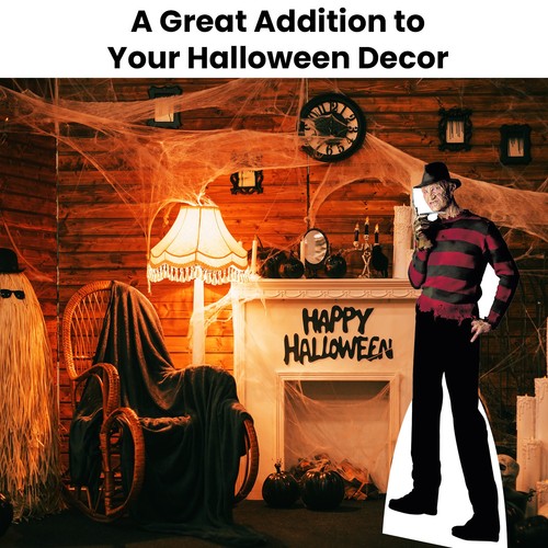 Freddy Krueger Life Size Cardboard Cutout | Halloween Party Decor & Cutouts - Picture 3 of 6