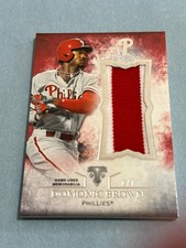 2015 Topps Triple Threads - Dominic Brown Unity Jumbo Relic #UJR-DBR RED 1/1