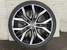 VW GOLF MK7 19" SANTIAGO SINGLE ALLOY WHEEL WITH TYRE 5G0601025AN 2013-2020 #1