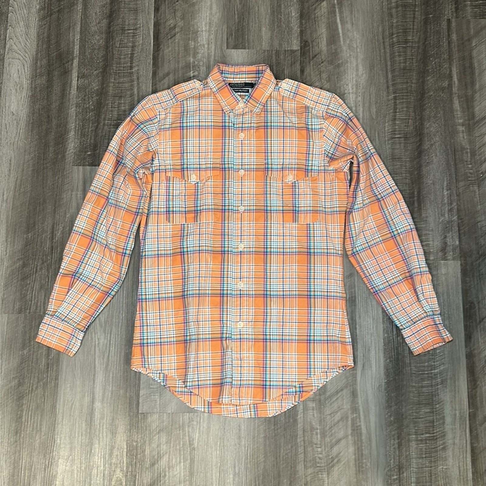 Polo by Ralph Lauren Trim Military Plaid Long Sleeve Button Down - Small thumbnail 2