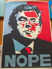 Print Of Gordon Brown In The Style Of Shepard Fairey