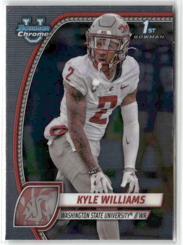 Kyle Williams RC 2024 Bowman Chrome U 1st Washington State University #118