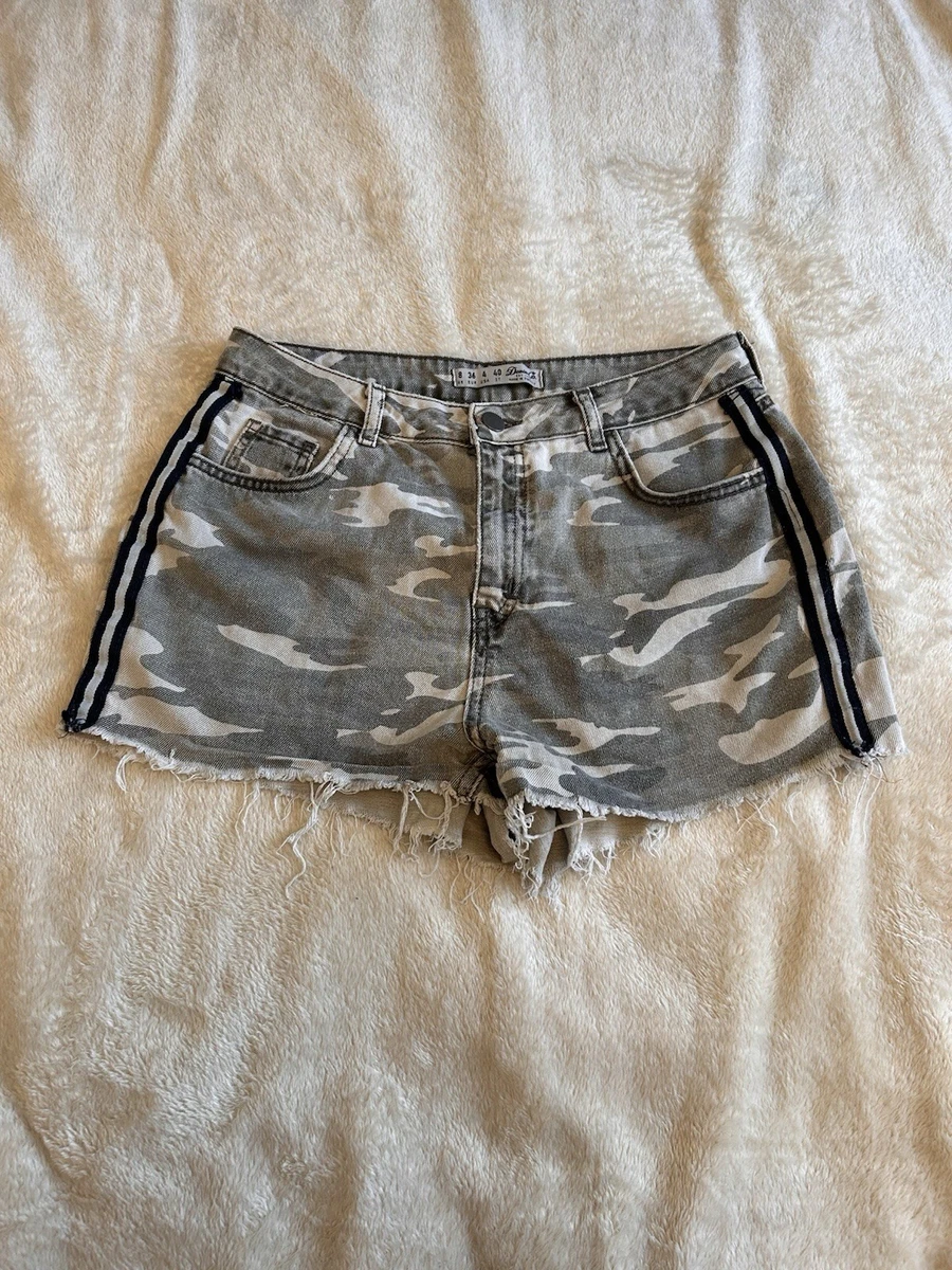 primark denim ‘mum’ shorts size 4 worn a few times... - Depop
