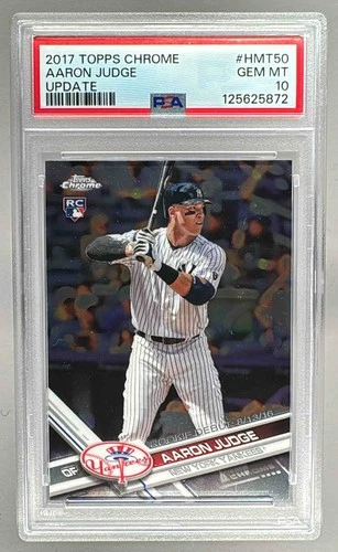 125625872 Aaron Judge 2017 Topps Chrome Update #HMT50 Rookie RC PSA 10