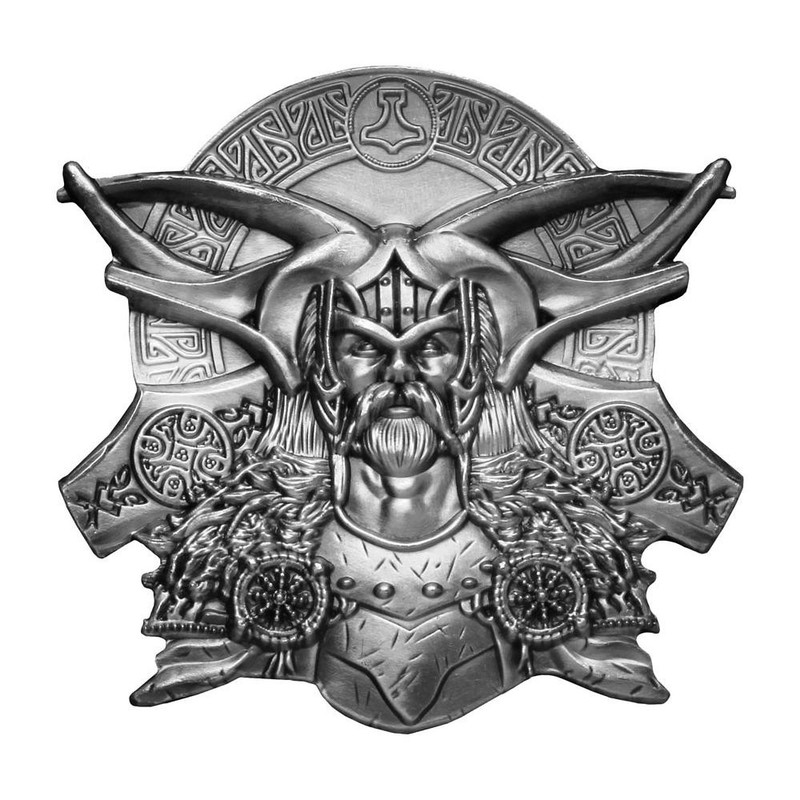 2022 2 Cedis Ghana Norse Gods Thor Ultra High Relief Silver Plated Antiqued