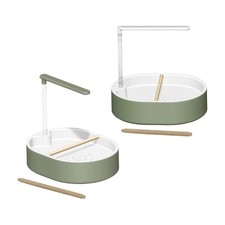 Parrot Bathtub with Pump,Bathing Tub Container Gift with Wooden Perches Bird