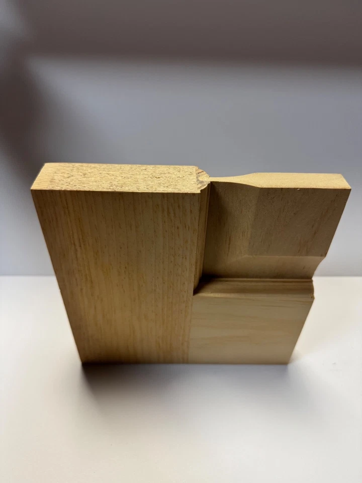 Puertas de madera interiores de núcleo sólido grado mancha de pino transparente elevado 4 paneles 6'8 Foto 4 de 4