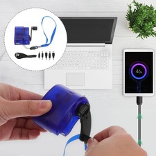  Mini caricabatteria dinamo portatile con uscita USB e manovella, caricabatterie