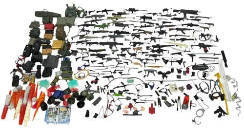 GI Joe Classified Series Parts Accessory Lot Figure Weapons Guns Stand Backpacks