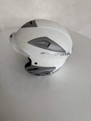 Alpina Para Ski Helmet - White Matt 53-57cm with Beko Goggles - Excellent