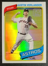 2021 Topps - Chrome 70 Years of Topps Baseball Justin Verlander #70YTC-30