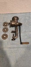 Vintage Keystone 30 Hand Crank Meat Grinder Made in USA With 3 Plates