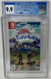 CGC Graded Pokemon Legends: Arceus NEW Nintendo Switch (1018389005, 9.9 A++)