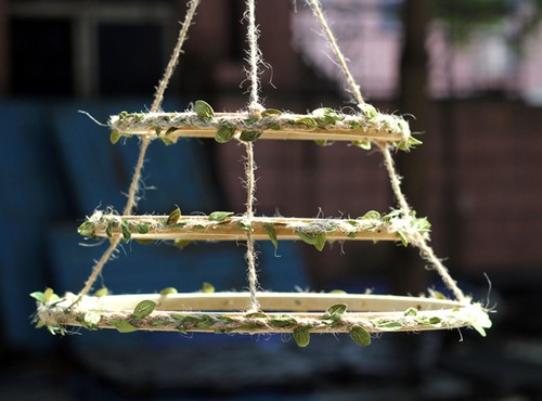 8Holes Bamboo Circle Floral Wreath Base Frame 1/5PCS 15-20CM For DIY Home Decor - Picture 8 of 11