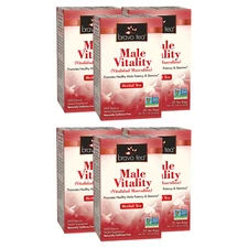 Male Vitality Tea by Bravo Tea (6 Boxes of 20 Teabags Each)
